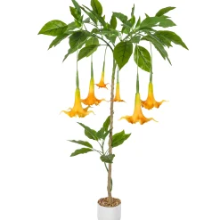 Homeville Kunstig Daturatræ orange 100 cm