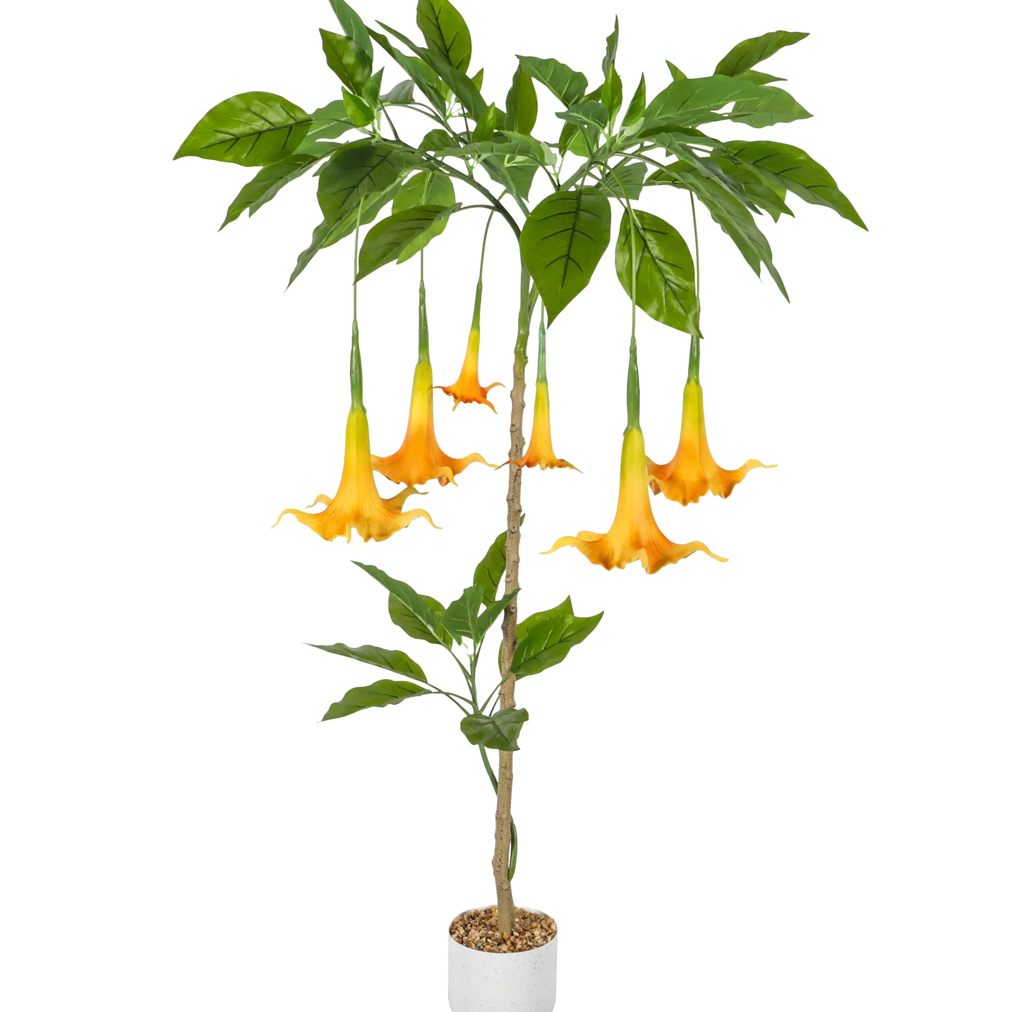Homeville Kunstig Daturatræ orange 100 cm