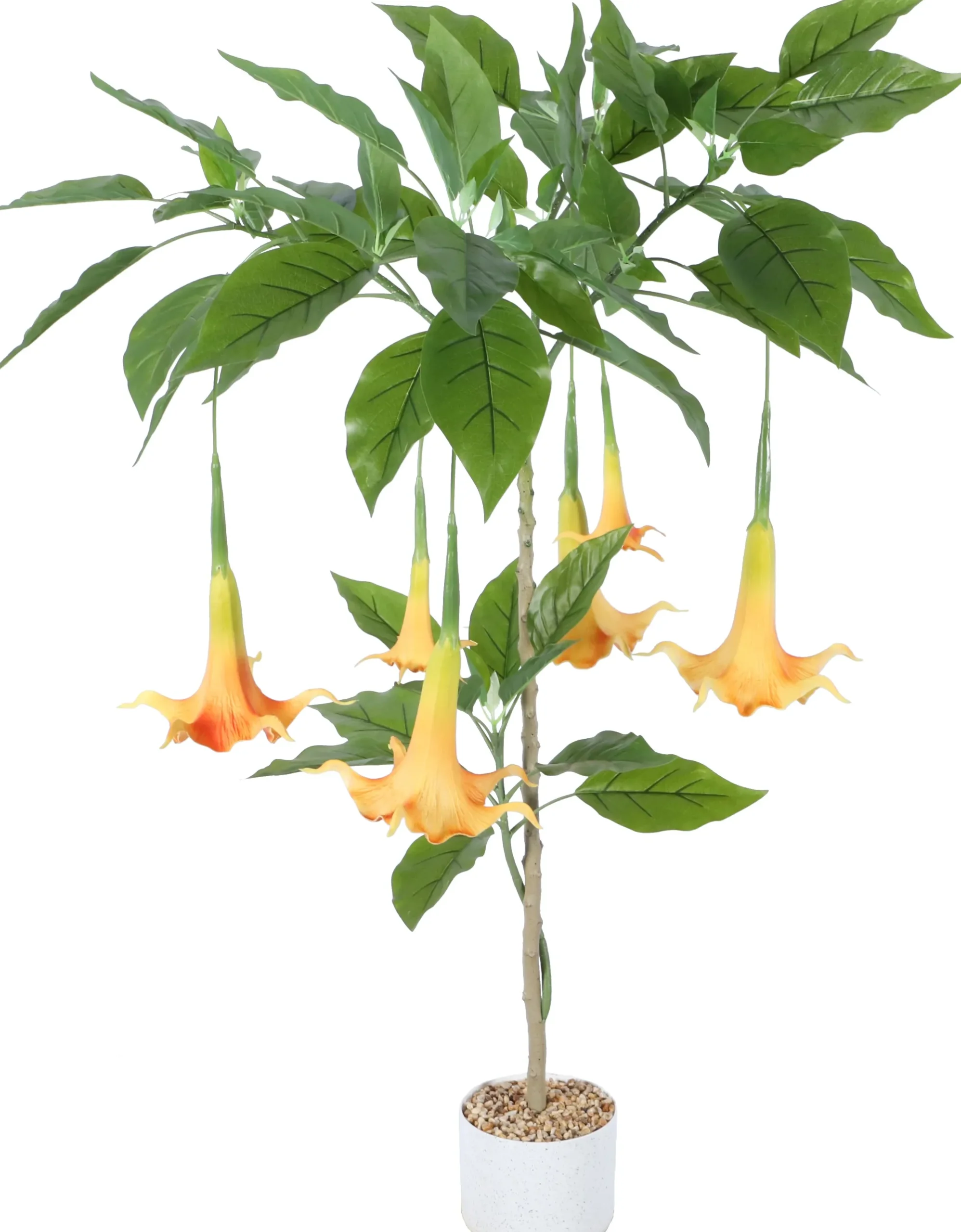 Homeville Kunstig Daturatræ orange 120 cm