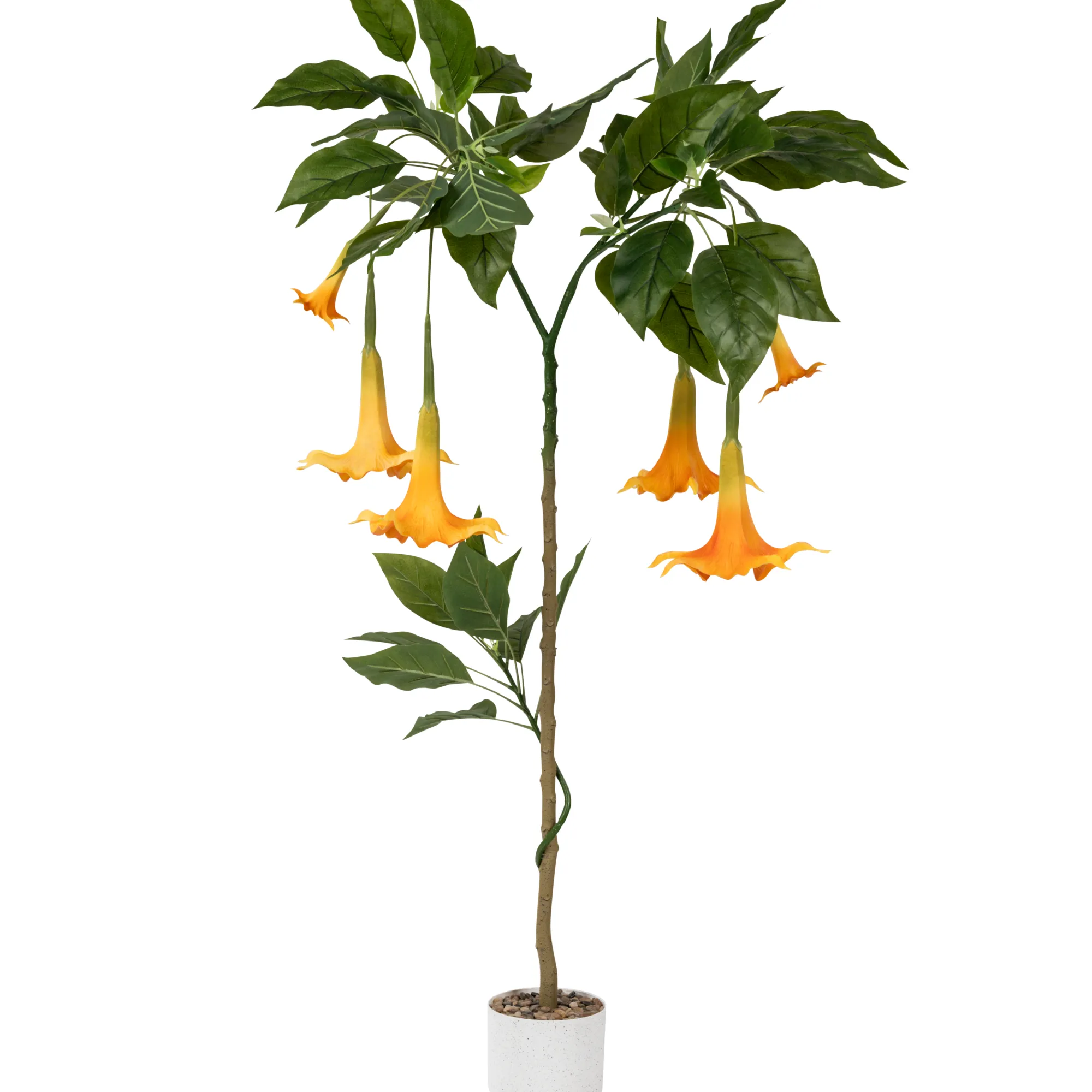 Homeville Kunstig Daturatræ orange 140 cm