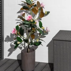 Homeville Kunstig magnolia-blomstertræ 120 cm
