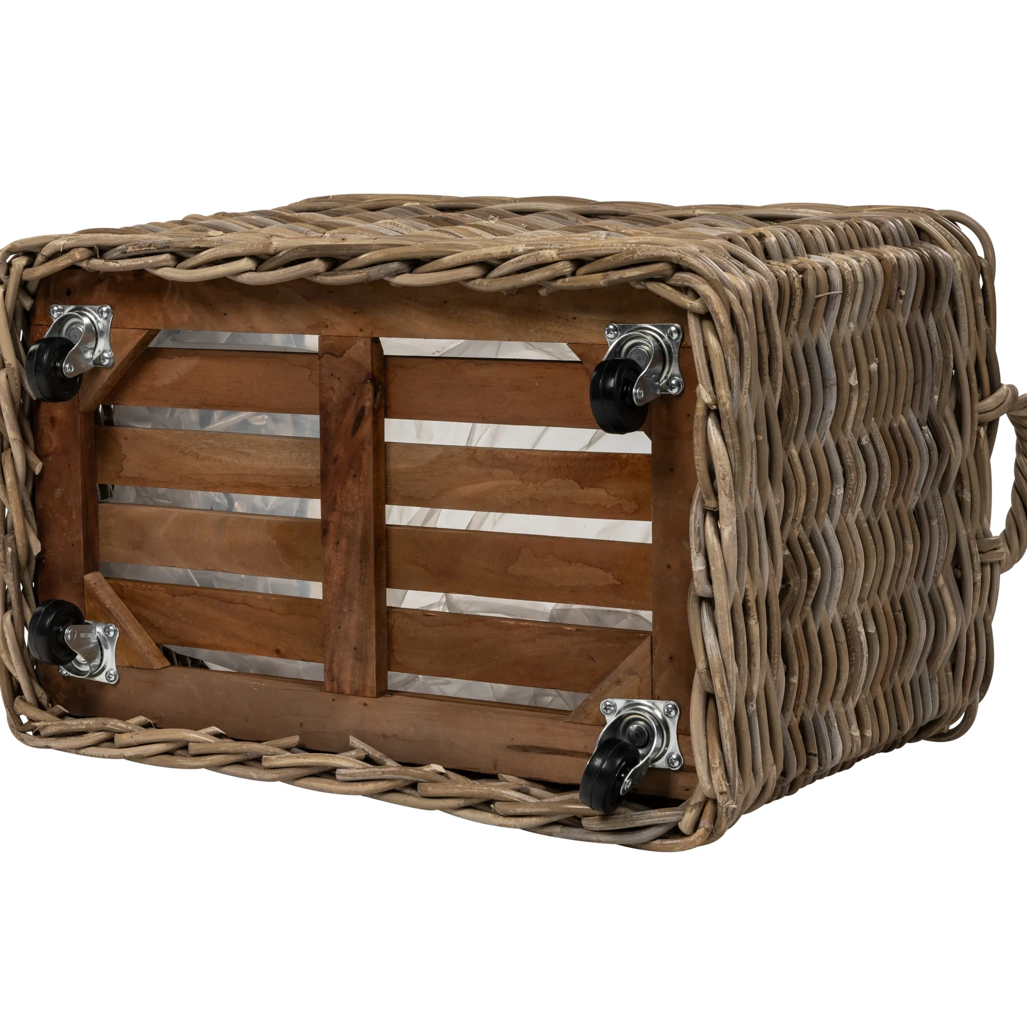 Homeville Kurv aflang med hjul 68x42x45cm