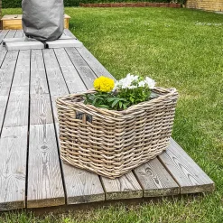 Homeville Kurv aflang med håndtag 43x33x26cm