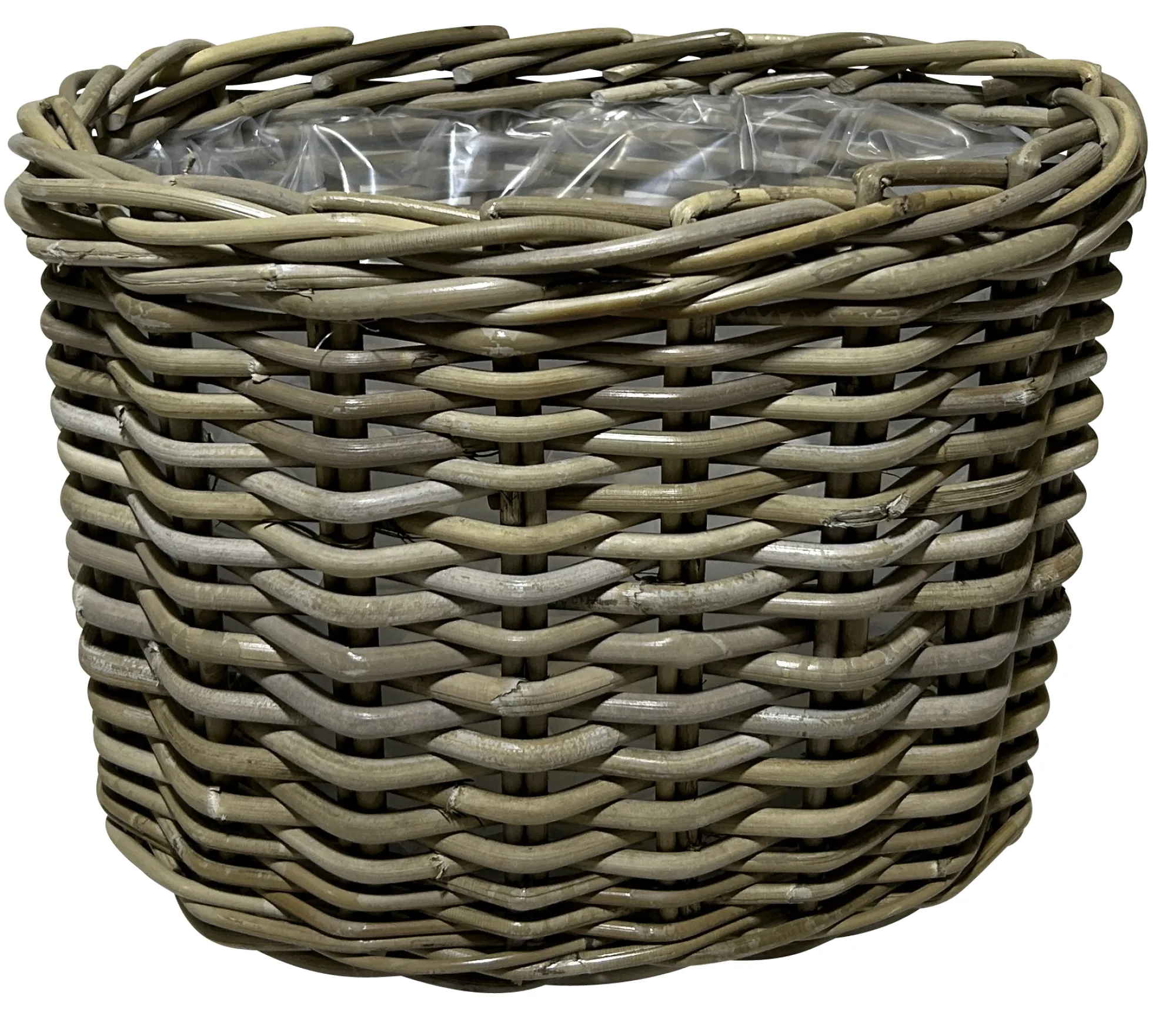 Homeville Kurvesæt oval kubu rattan natur
