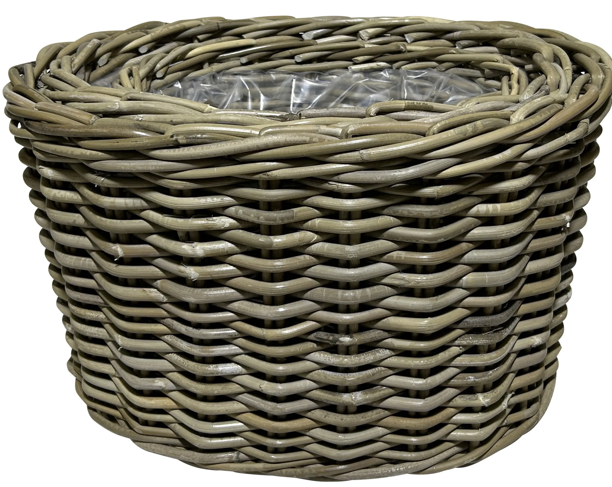 Homeville Kurvesæt oval kubu rattan natur