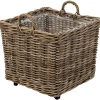 Homeville Kurv firkantet med hjul 50x50x45cm