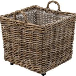 Homeville Kurv firkantet med hjul 50x50x45cm