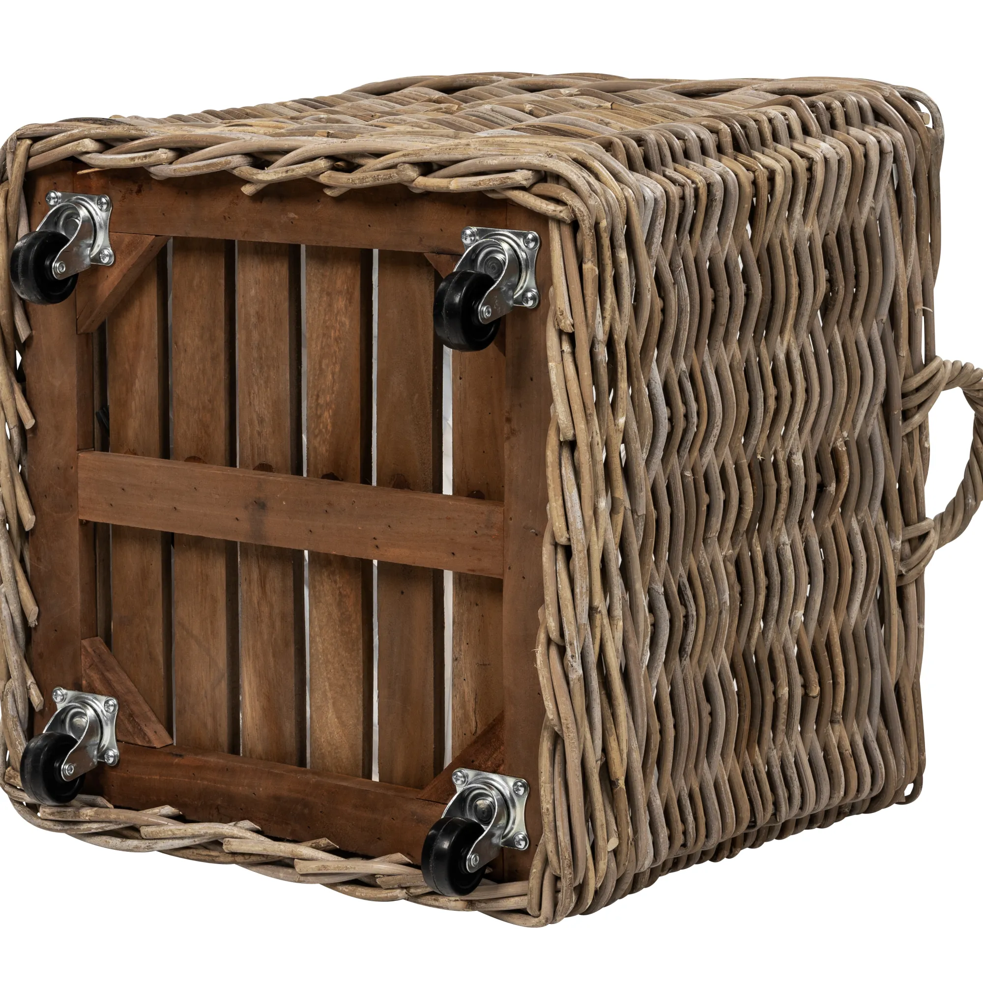 Homeville Kurv firkantet med hjul 50x50x45cm