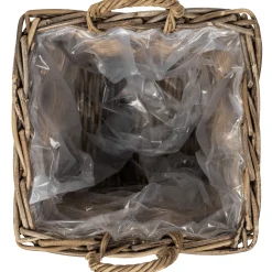 Homeville Kurv firkantet med håndtag 37x37x35cm