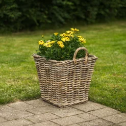 Homeville Kurv firkantet med håndtag 37x37x35cm