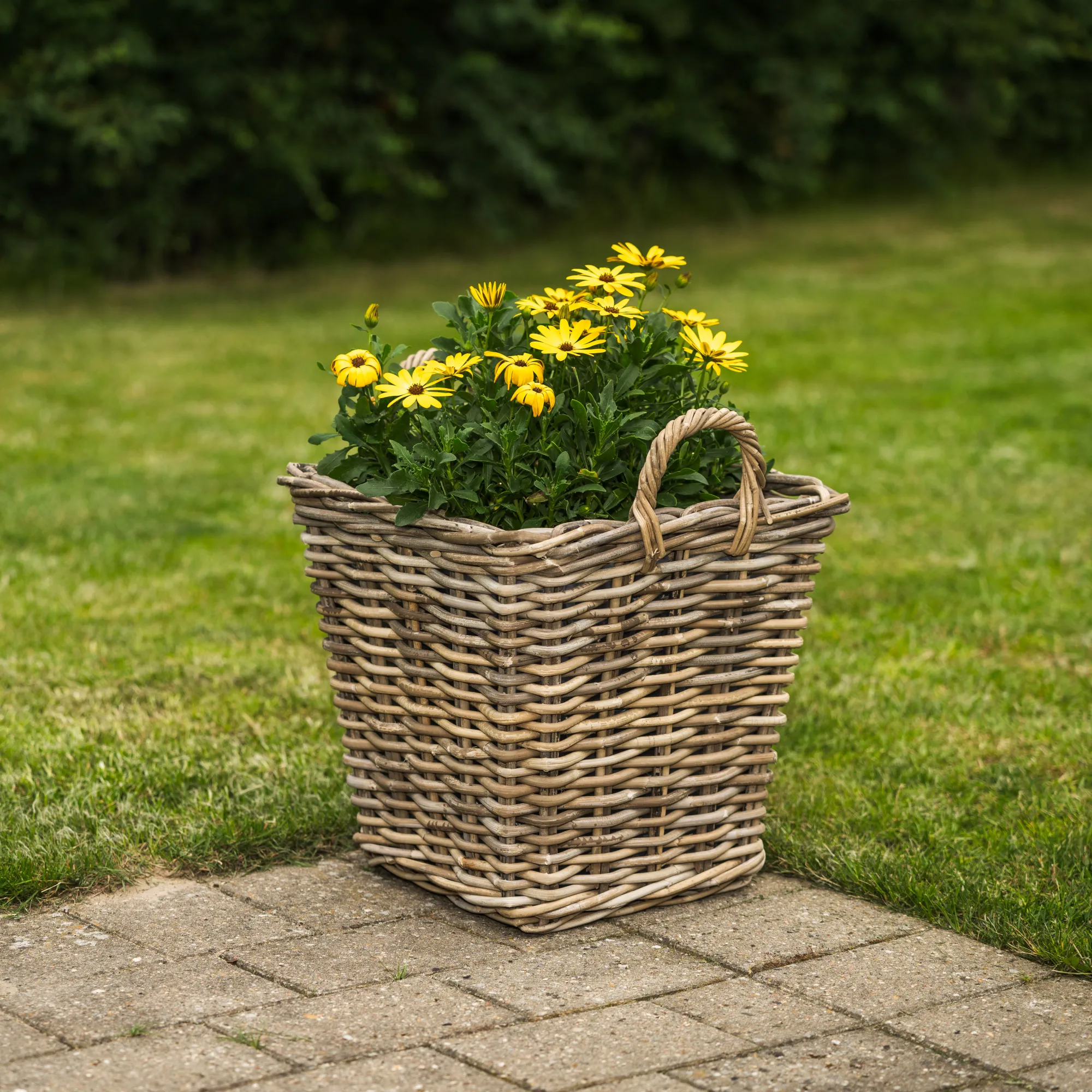 Homeville Kurv firkantet med håndtag 37x37x35cm