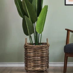 Homeville Kurv firkantet med håndtag 36x36x40cm