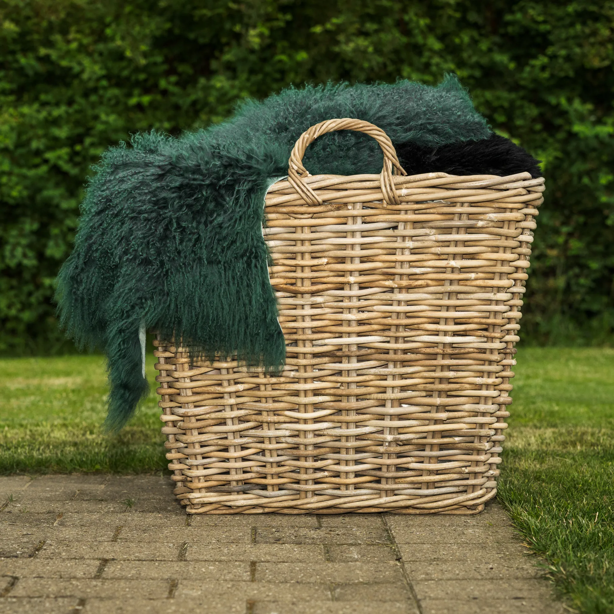 Homeville Kurv firkantet med håndtag 65x65x55cm