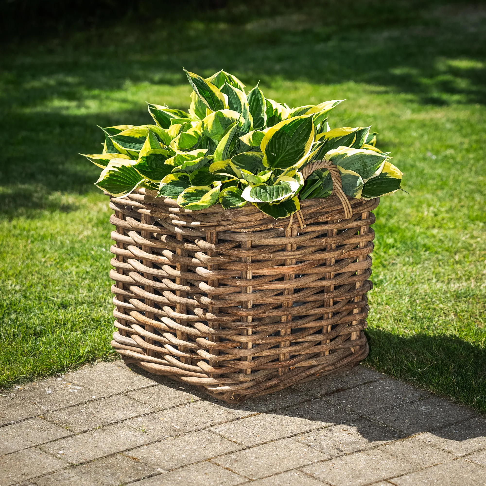 Homeville Kurv firkantet med håndtag 48x48x45cm