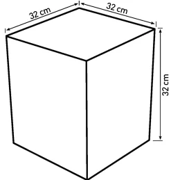 Homeville Kurv firkantet 32x32x32cm