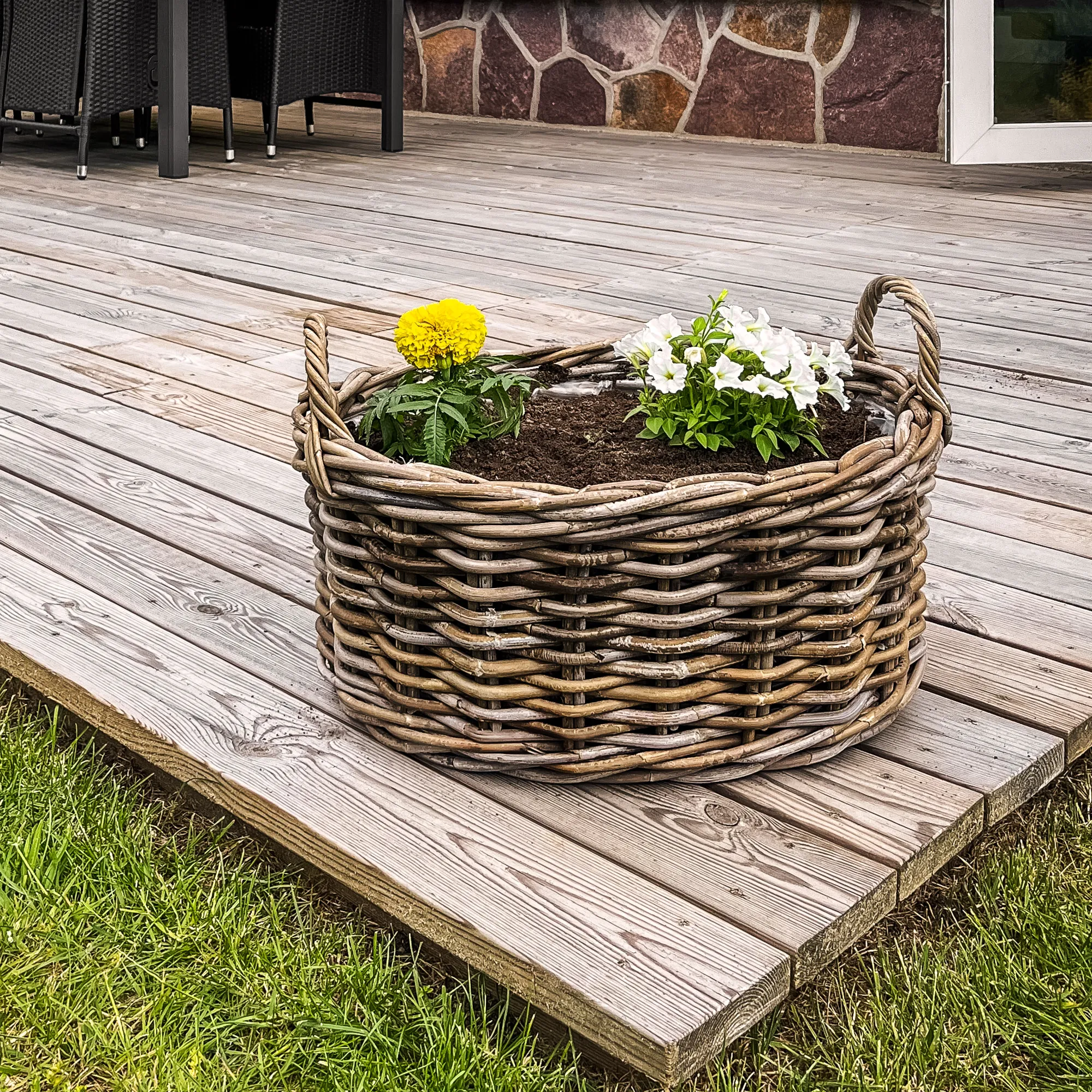 Homeville Kurv oval med håndtag 53x40x25cm