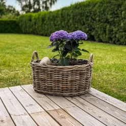 Homeville Kurv oval med håndtag 60x47x28cm