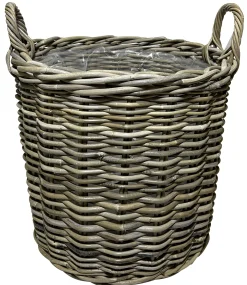 Homeville Kurv rund kubu rattan ø40cm