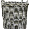 Homeville Kurv rund kubu rattan lys ø40cm