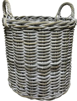 Homeville Kurv rund kubu rattan lys ø40cm