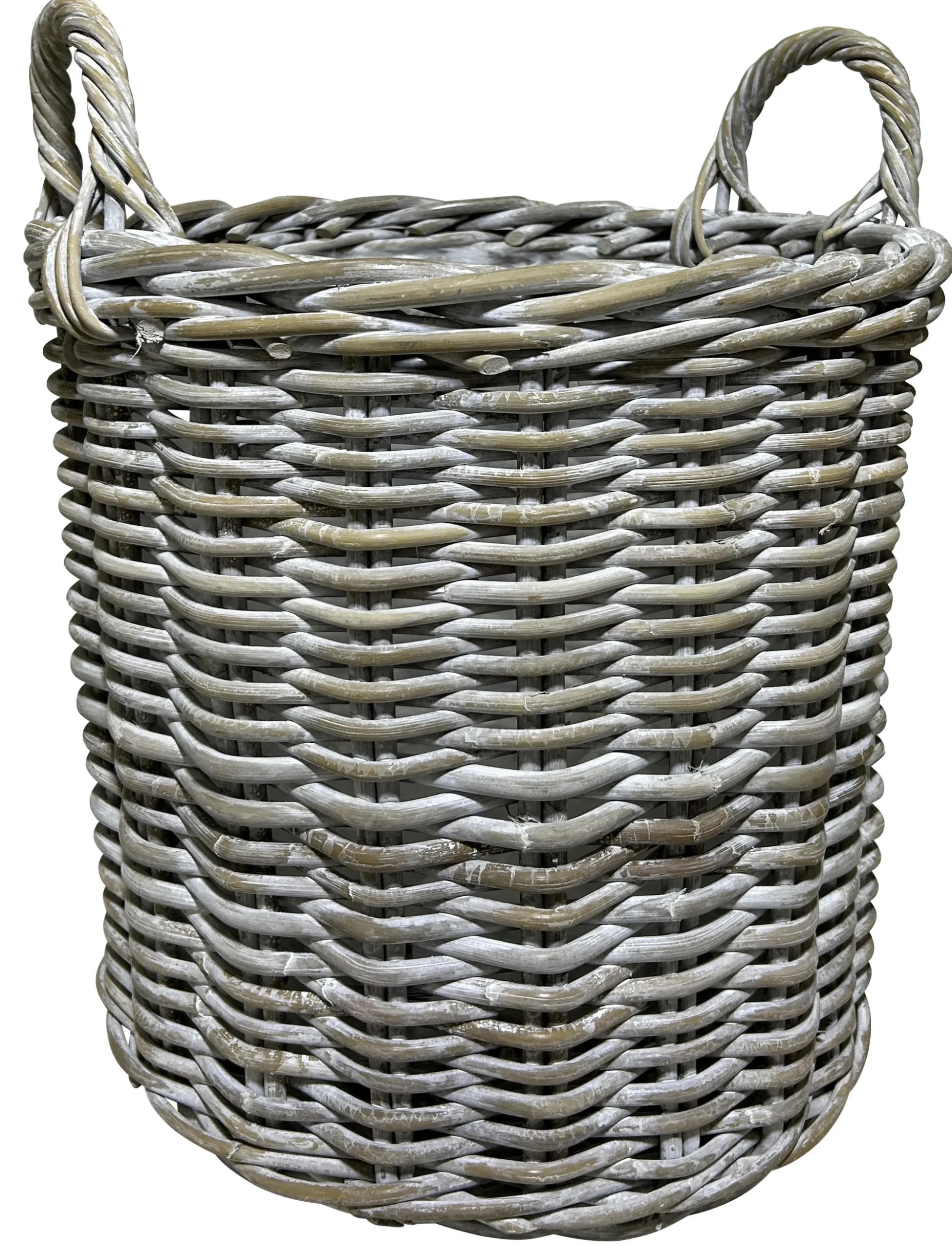 Homeville Kurv rund kubu rattan lys ø40cm