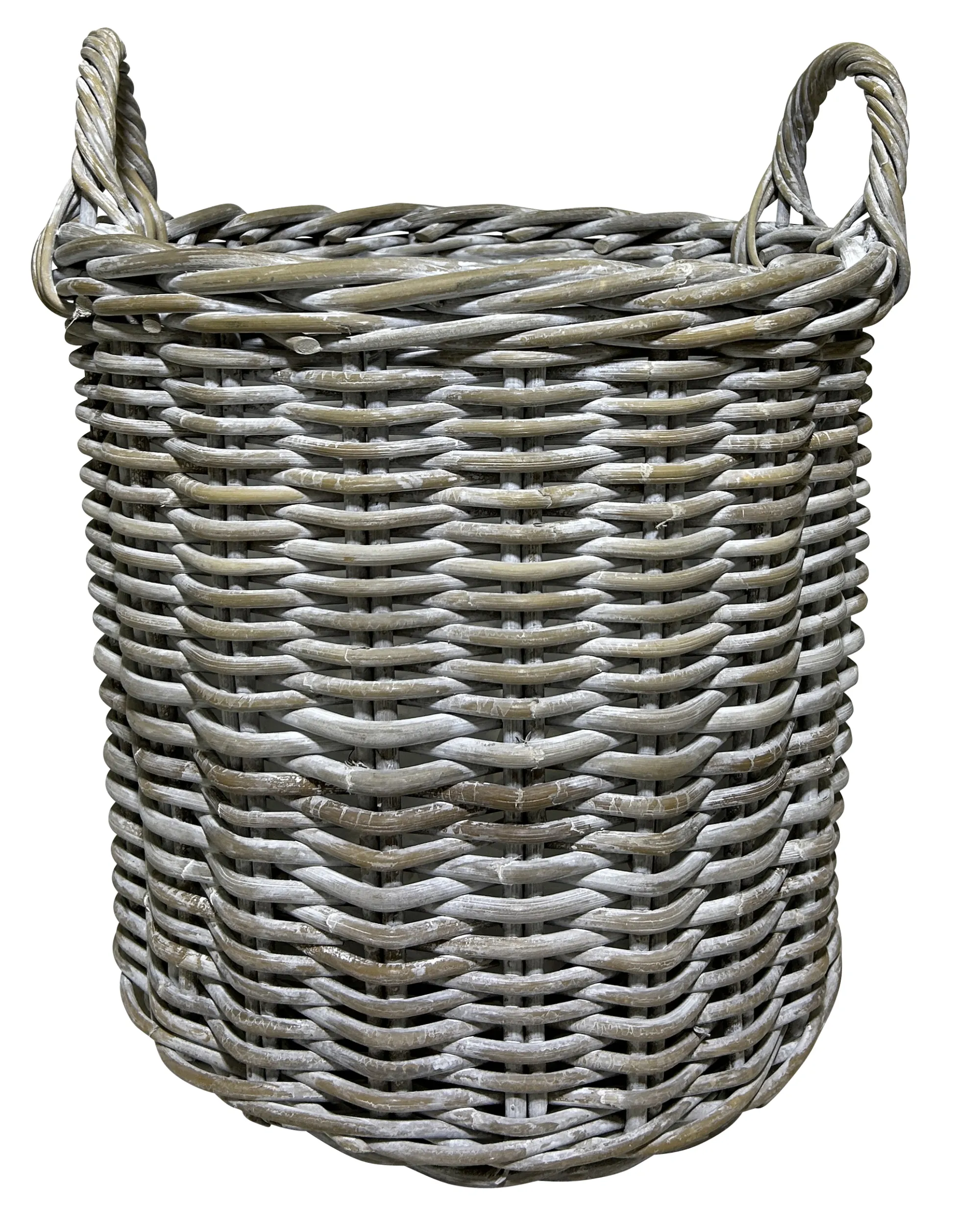 Homeville Kurv rund kubu rattan lys ø40cm