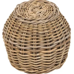 Homeville Kurv rund kubu rattan ø30x25cm