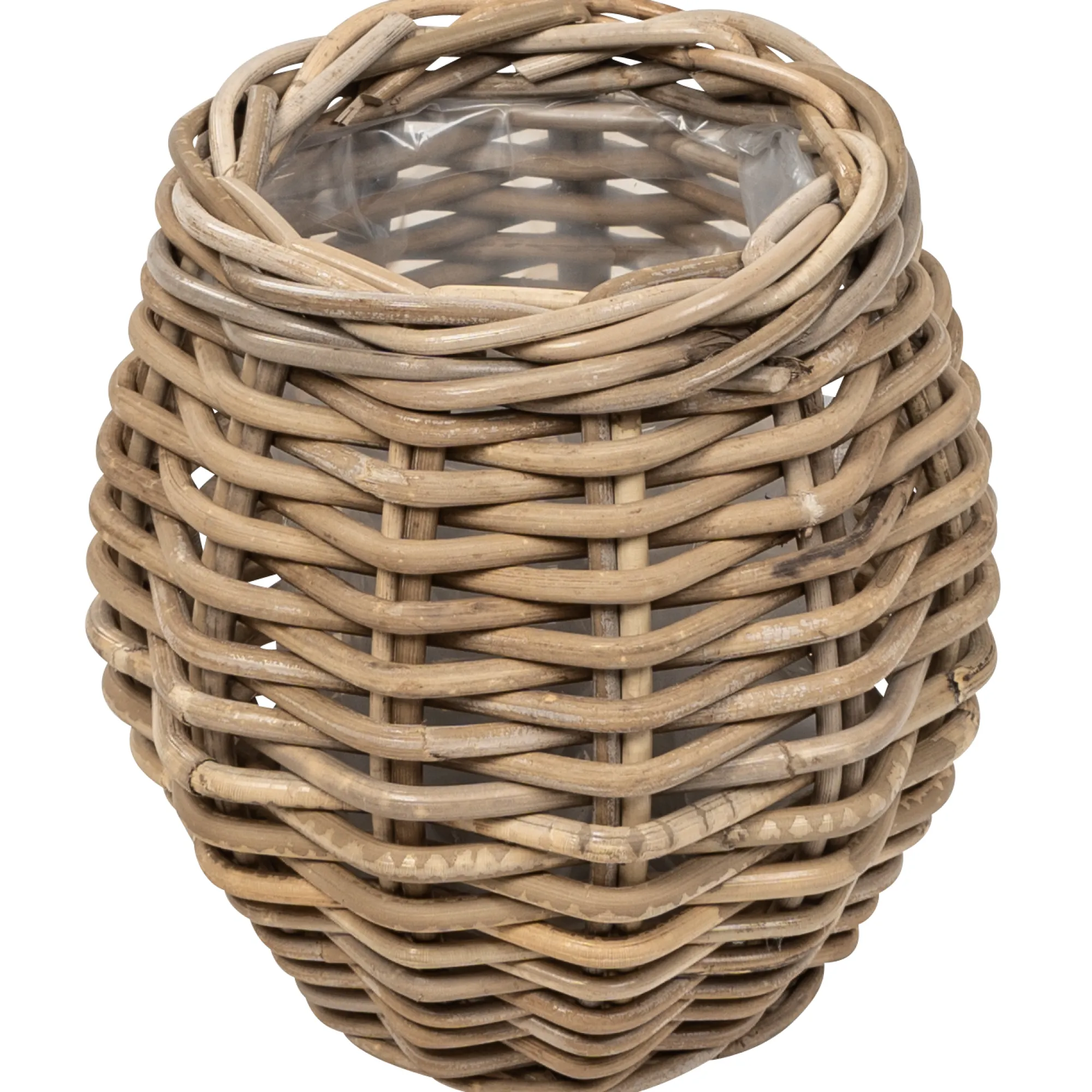 Homeville Kurv rund kubu rattan ø20x20cm