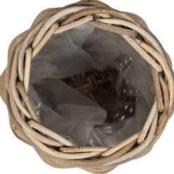 Homeville Kurv rund kubu rattan ø20x20cm