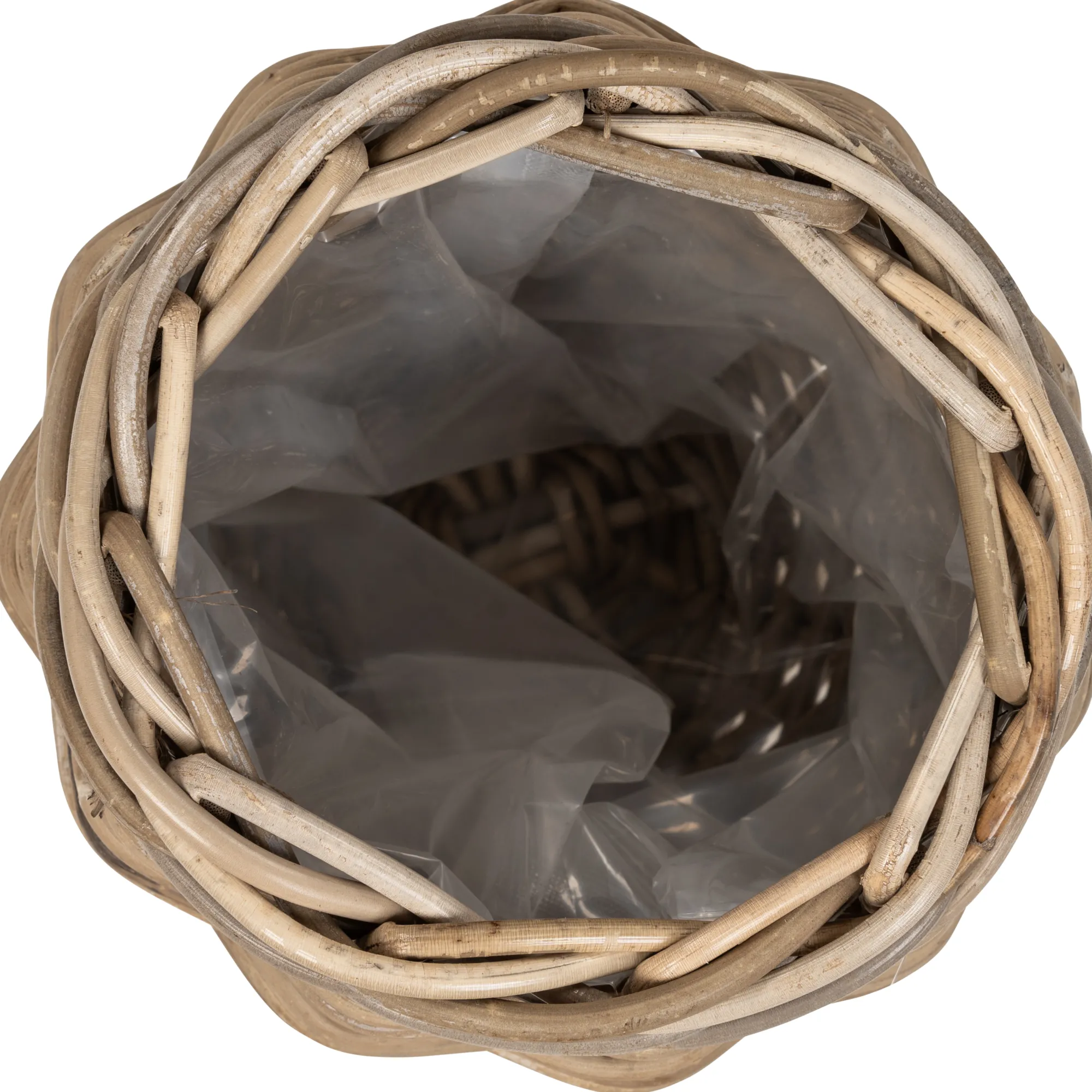 Homeville Kurv rund kubu rattan ø20x20cm