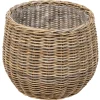 Homeville Kurv rund kubu rattan ø55x45cm