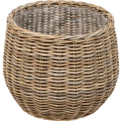 Homeville Kurv rund kubu rattan ø55x45cm