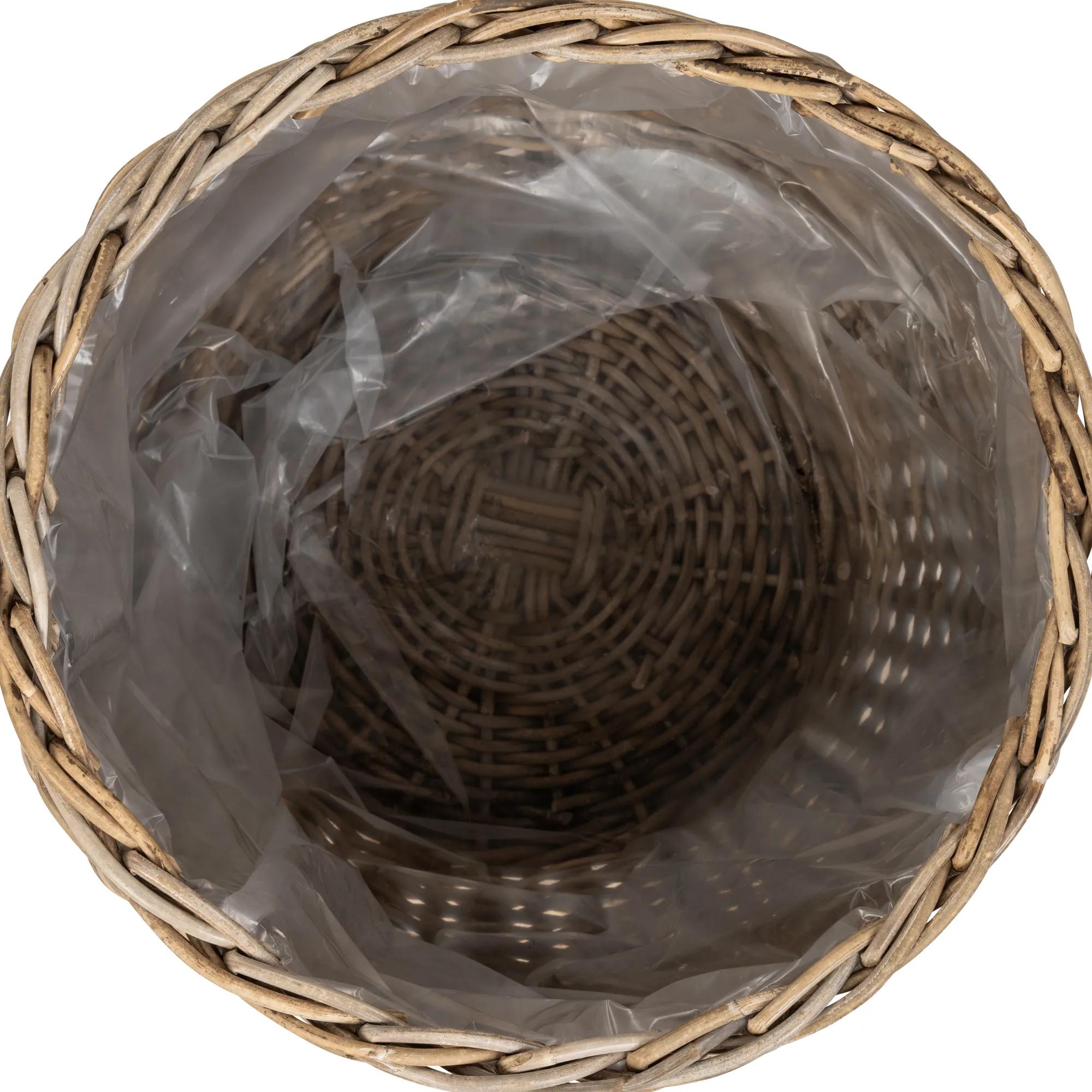 Homeville Kurv rund kubu rattan ø55x45cm