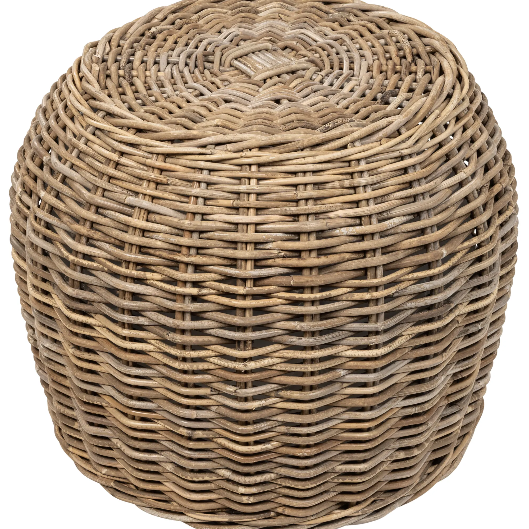 Homeville Kurv rund kubu rattan ø55x45cm