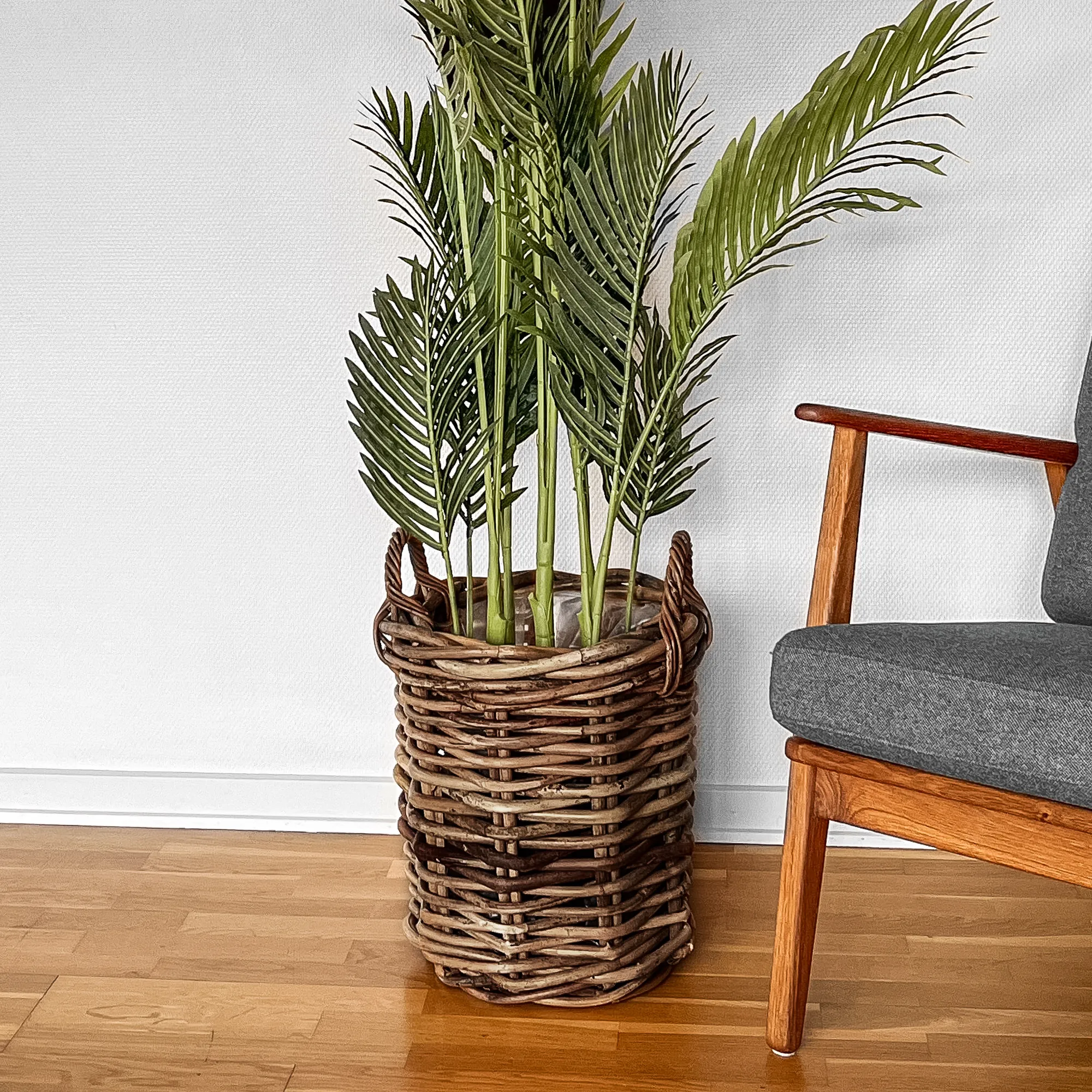 Homeville Kurv rund med håndtag ø40x36cm