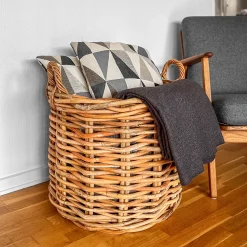 Homeville Kurv rund med håndtag ø50x60cm