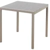 Homeville Kvadratisk havebord grå 80x80cm