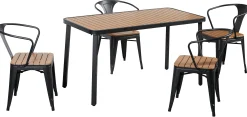Homeville LaCroix mat sort/træ