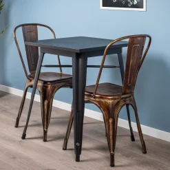 Homeville LaCroix 60x60x75cm sort/sort
