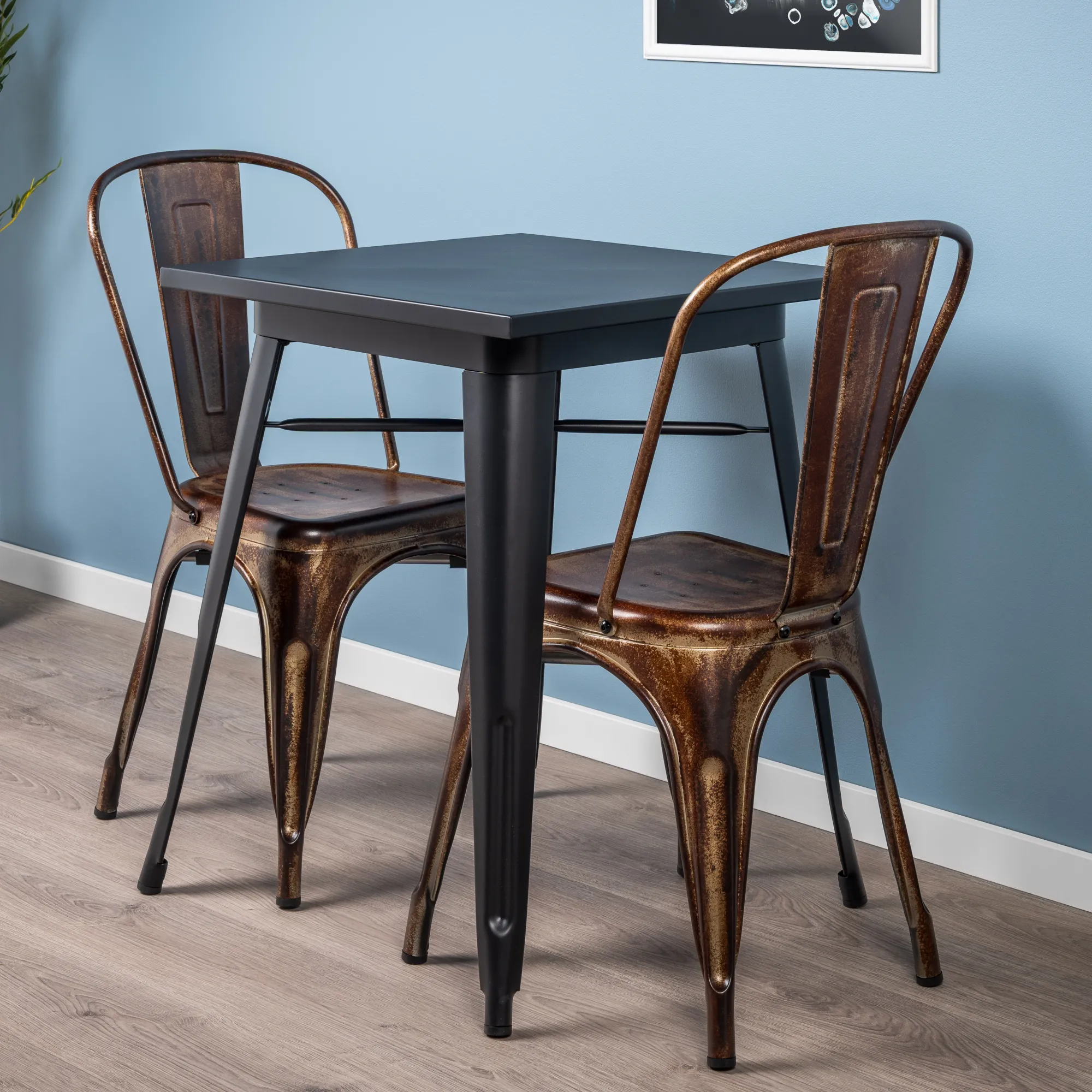 Homeville LaCroix 60x60x75cm sort/sort