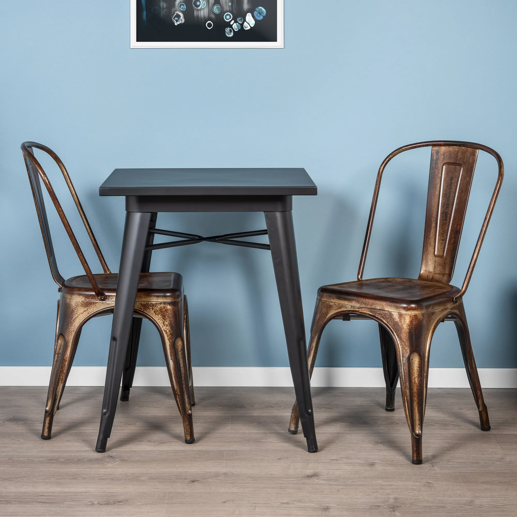 Homeville LaCroix 60x60x75cm sort/sort
