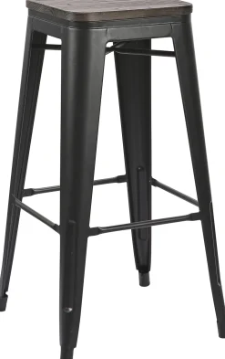 Homeville LaDoree mat stål smoked eg/sort