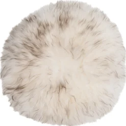 Moreland Lammeskindshynde hvid/grå ø34cm