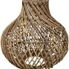 Homeville Lampeskærm oval natur kubu rattan ø38cm
