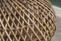 Homeville Lampeskærm oval natur kubu rattan ø38cm