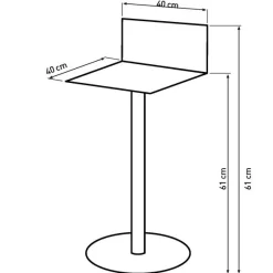 Homeville LaQuinte stål krom/krom