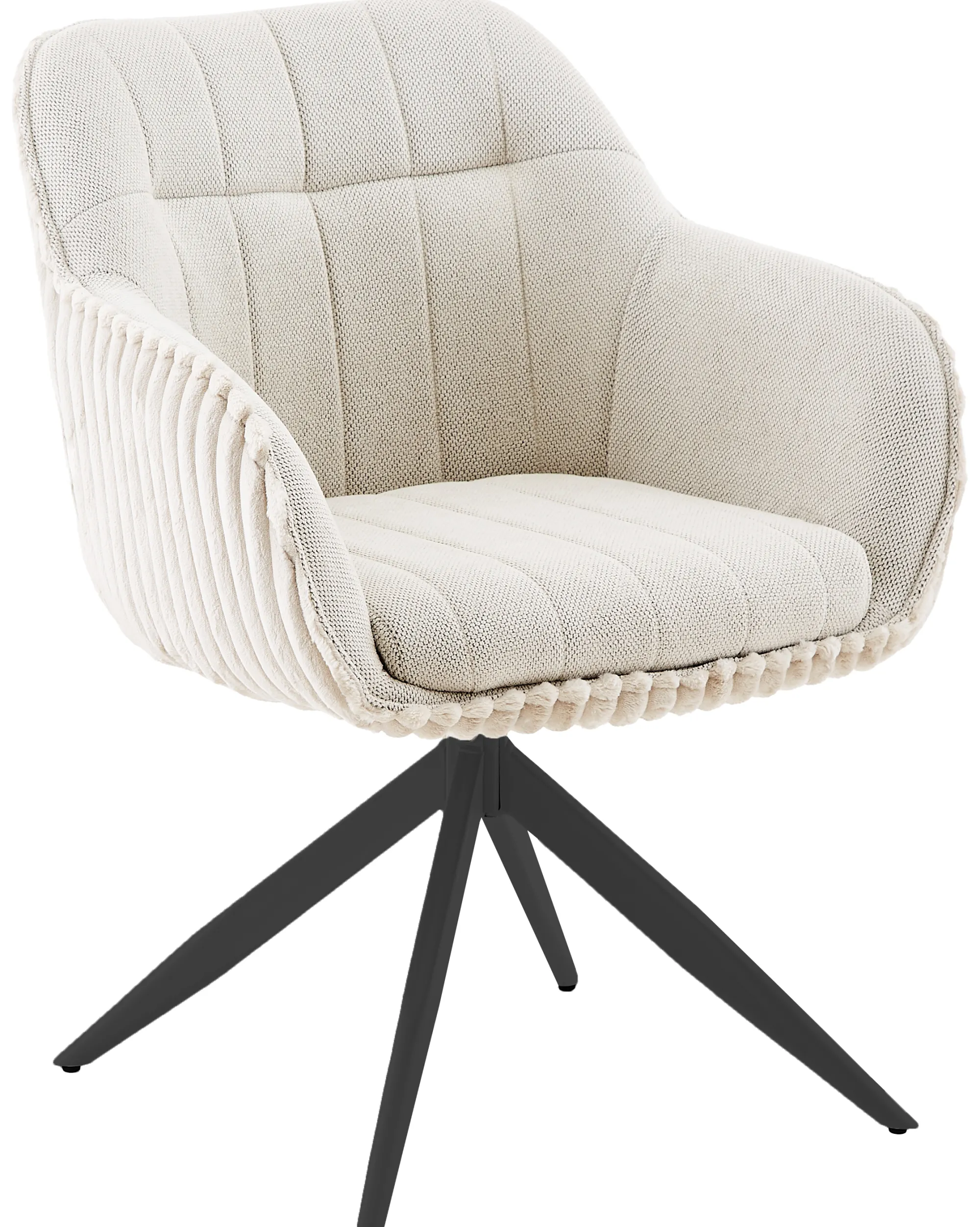 Homeville Laura med drejefunktion beige/sort