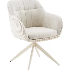 Homeville Laura med drejefunktion imiteret pels beige