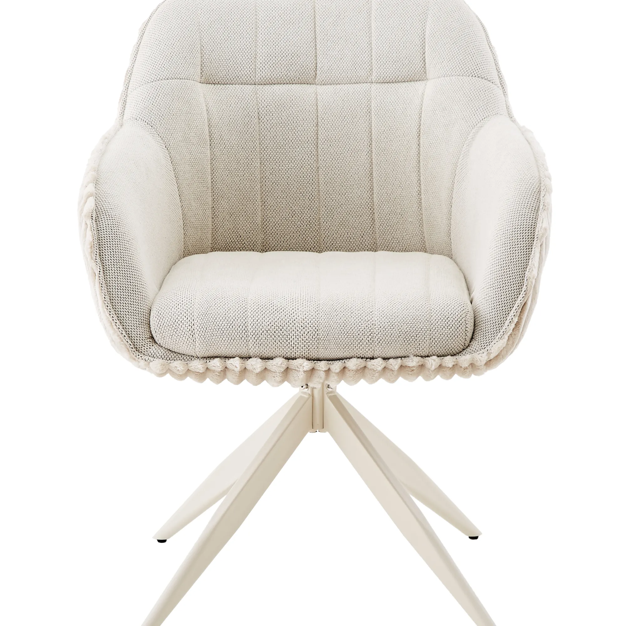 Homeville Laura med drejefunktion imiteret pels beige