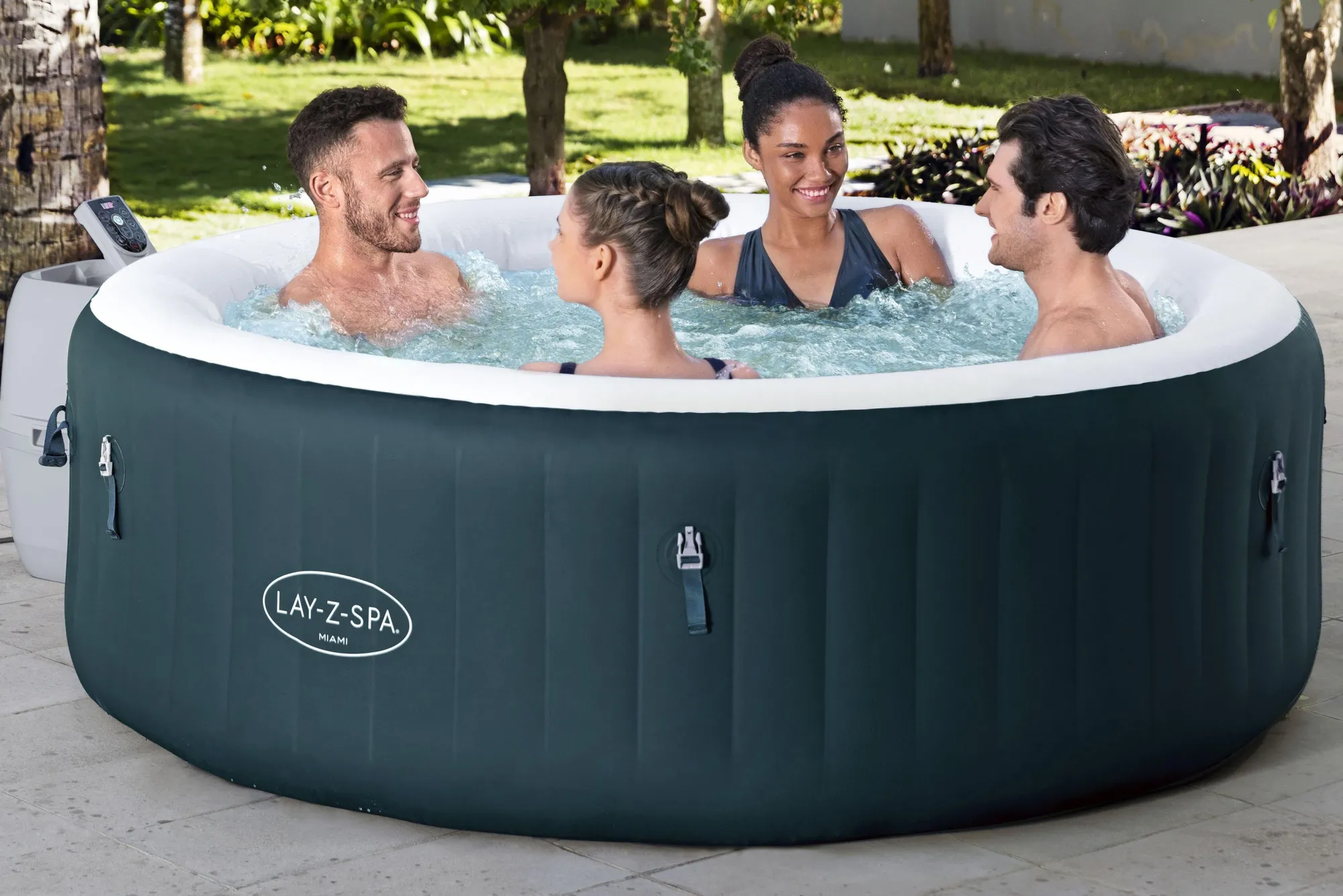 Bestway Lay-Z Spa Miami Airjet mørkegrøn